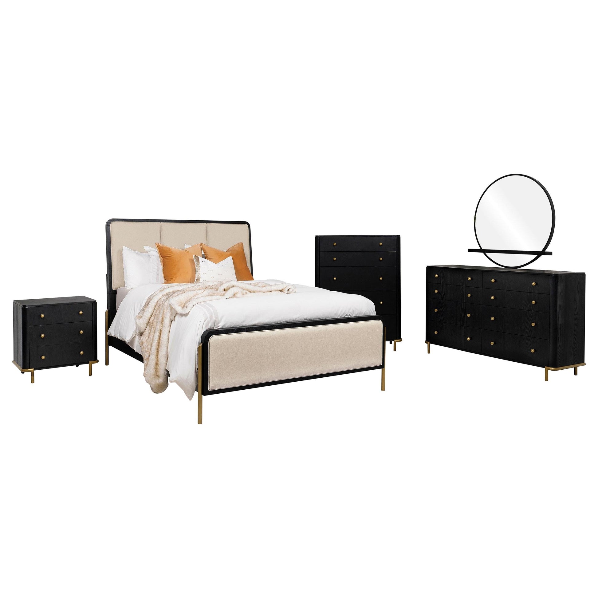 Arini E King 5-Piece Set - Black