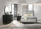 Arini Queen Bed 4-Piece Set - Black / Grey