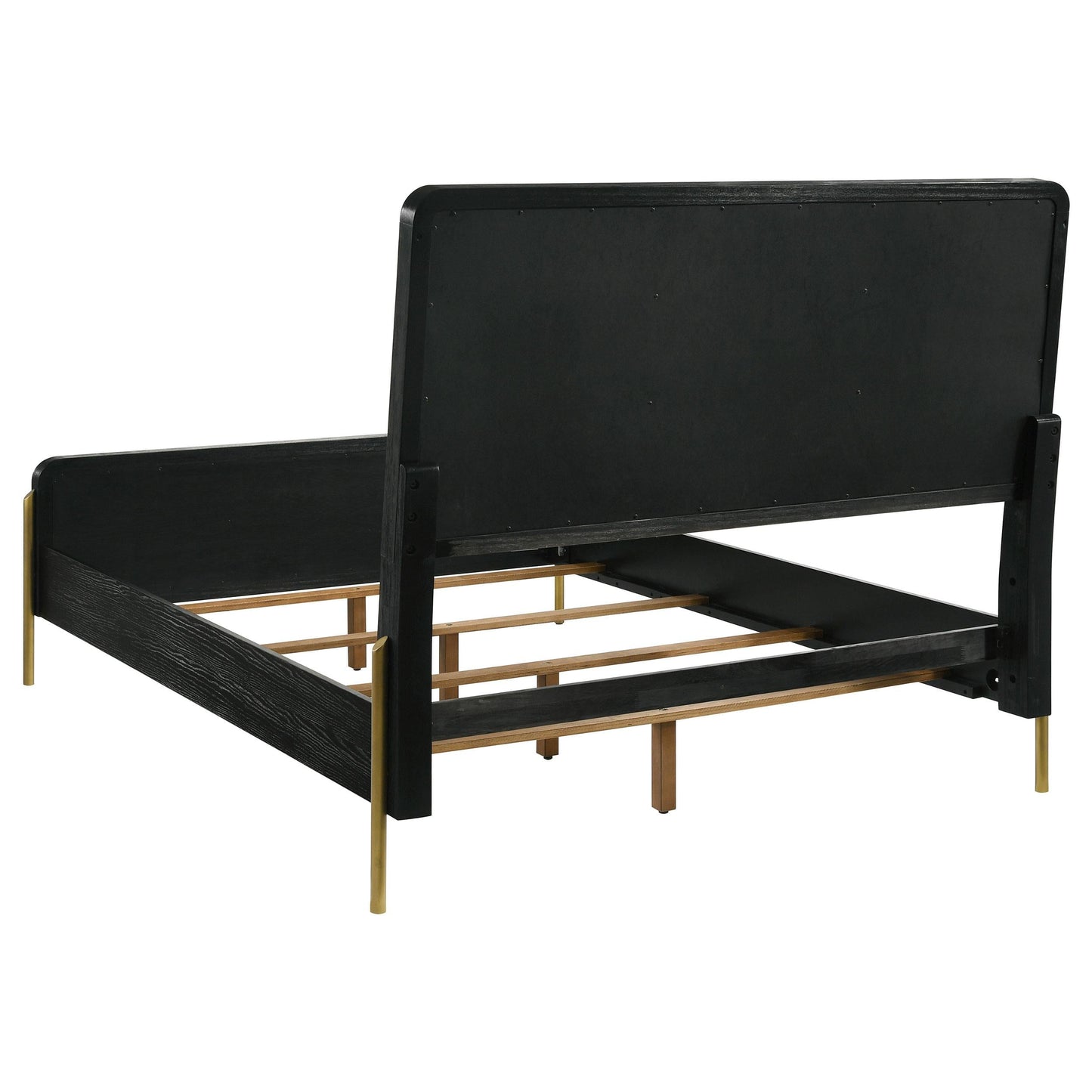 Arini Queen Bed 4-Piece Set - Black / Grey