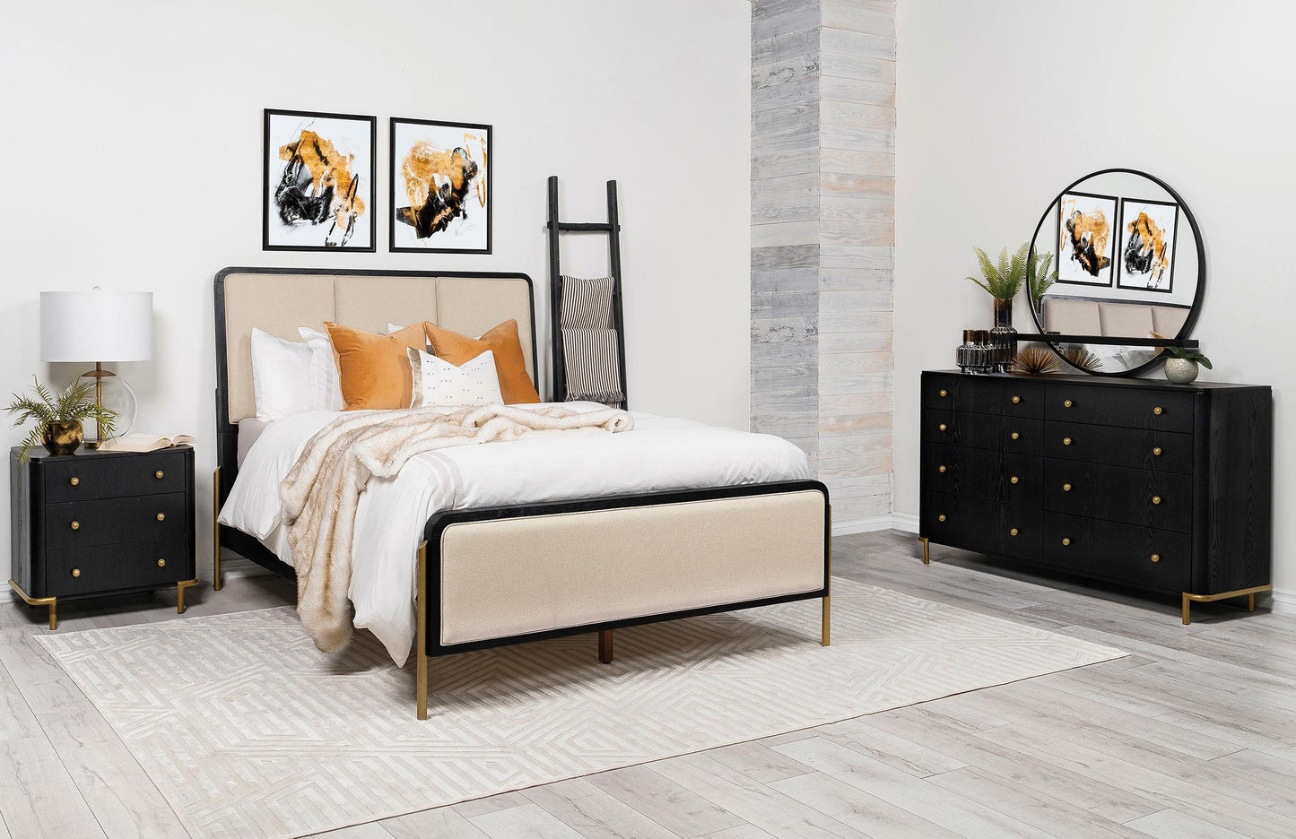 Arini Queen 4-Piece Set - Black