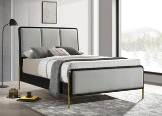 Arini Bed in Black / Grey