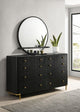 Arini Dresser With Mirror - Black