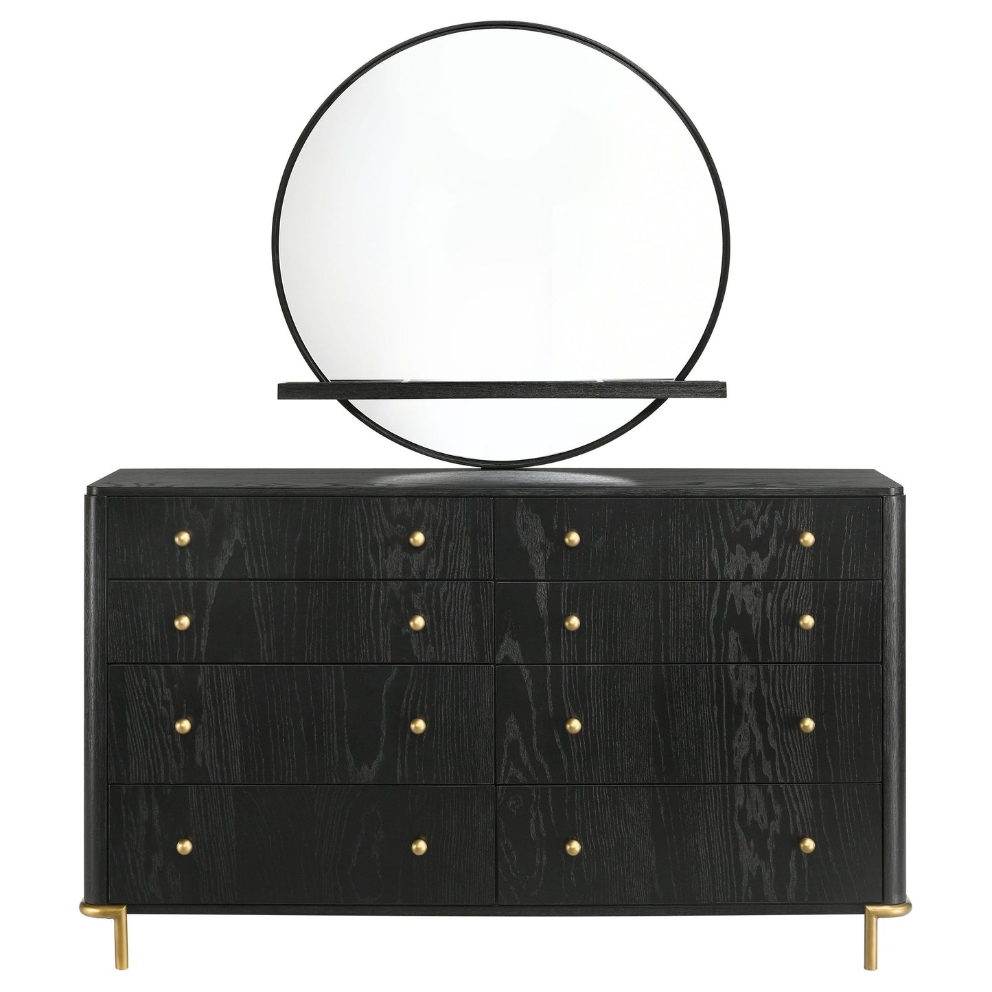 Arini Dresser With Mirror - Black