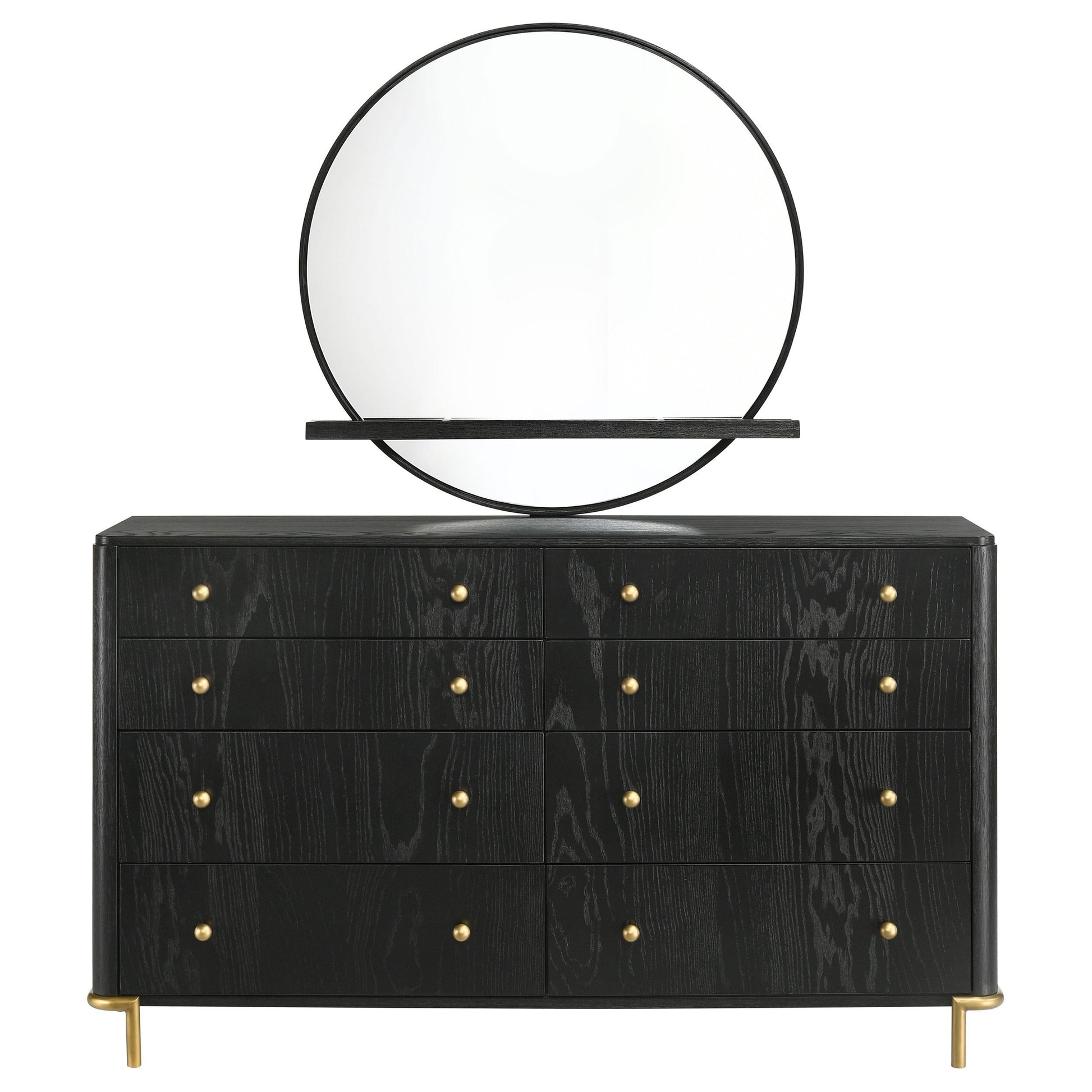 Arini Dresser With Mirror - Black