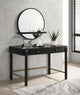 Arini VANITY TABLE &amp; MIRROR in Black - Coaster Furniture