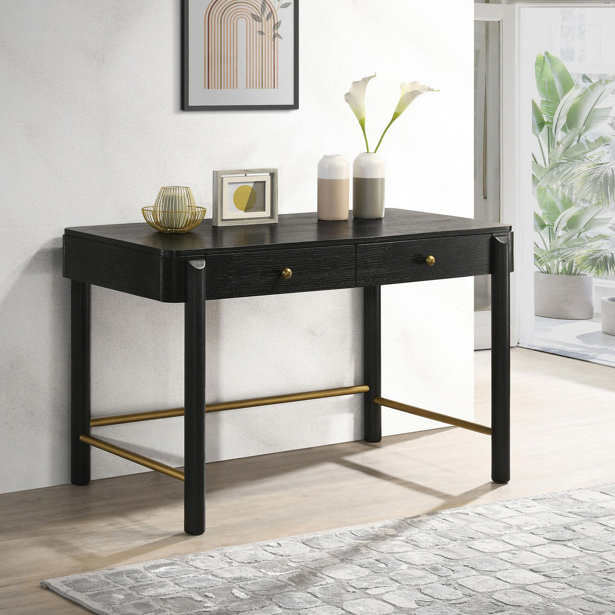 Arini Vanity Table in Black - Coaster Furniture