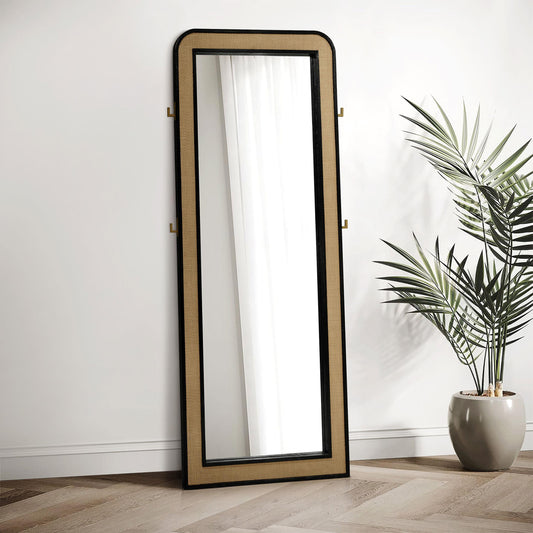 Arini Floor Mirror in Black - Coaster Furniture