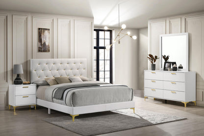 Kendall Eastern King Bed 4-Piece Set - White