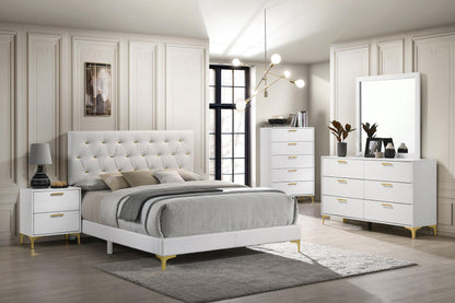 Kendall Eastern King Bed 5-Piece Set - White