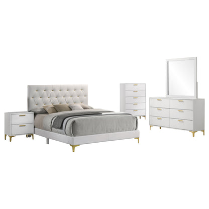 Kendall Queen Bed 5-Piece Set - White