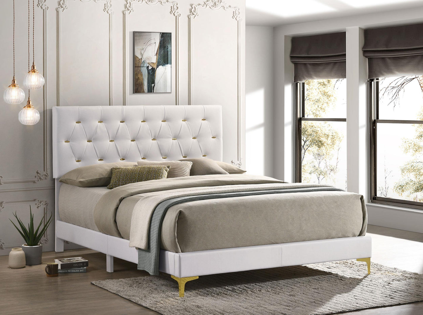 Kendall Queen Bed - White