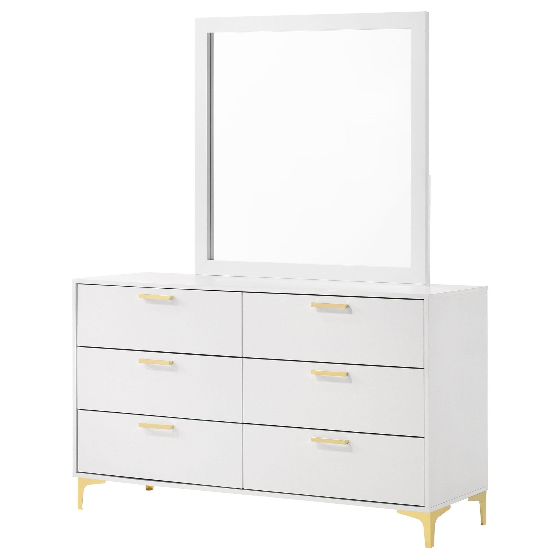 Kendall Dresser With Mirror - White