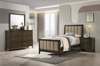Wilkes Bed 4-Piece Set in Dark Cocoa