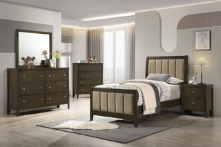 Wilkes Bed 5-Piece Set in Dark Cocoa