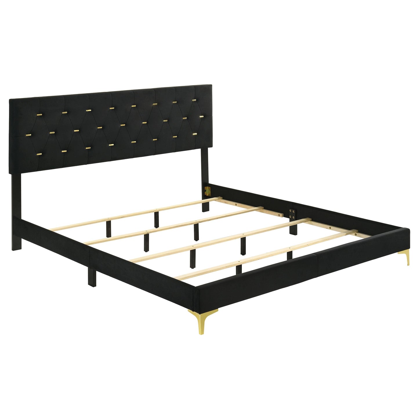 Kendall Eastern King Bed 4-Piece Set - Black