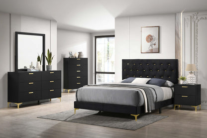 Kendall Eastern King Bed 5-Piece Set - Black
