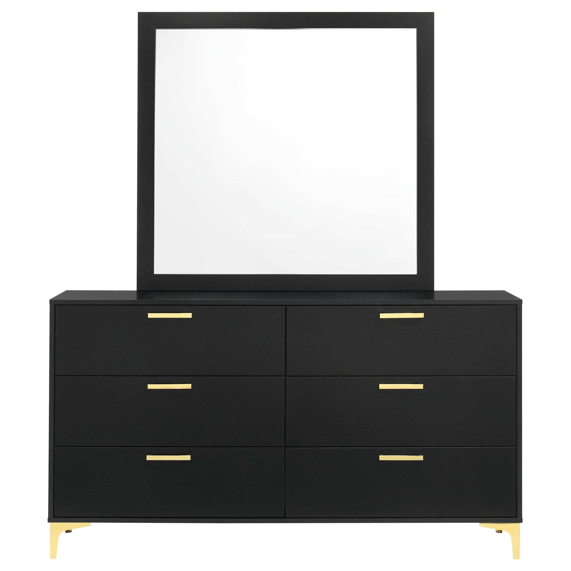 Kendall Dresser With Mirror - Black
