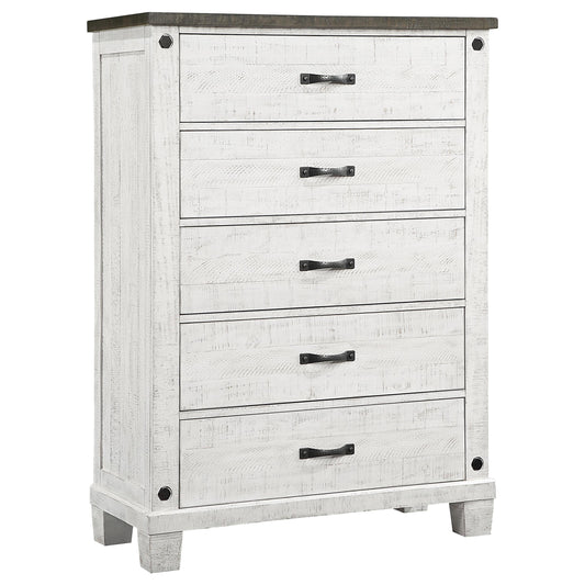 Lilith Chest in Distressed White - Coaster Furniture