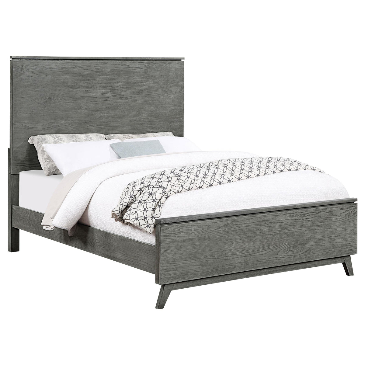 Nathan E King Bed in Grey - Coaster Furniture