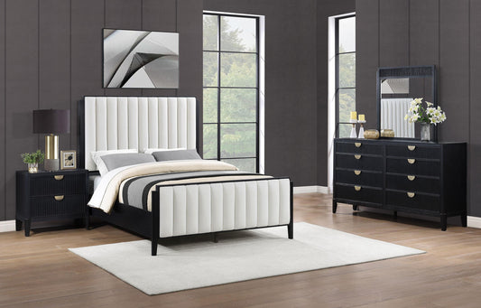 Brookmead Eastern King Bed 4-Piece Set in Black - Coaster Furniture
