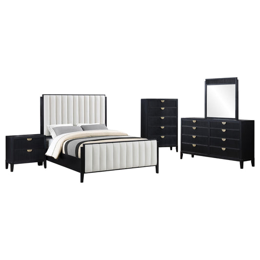 Brookmead Queen Bed 5-Piece Set in Black - Coaster Furniture