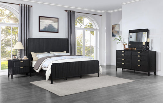 Brookmead Queen Bed 4-Piece Set in Black - Coaster Furniture