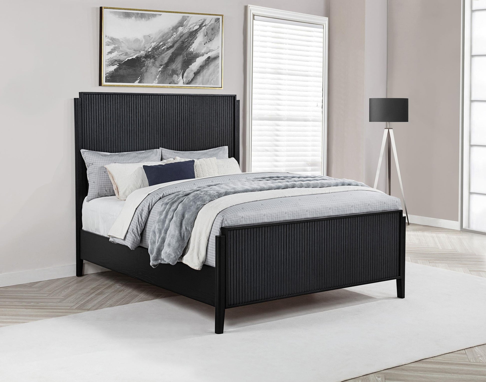 Brookmead Queen Bed in Black - Coaster Furniture