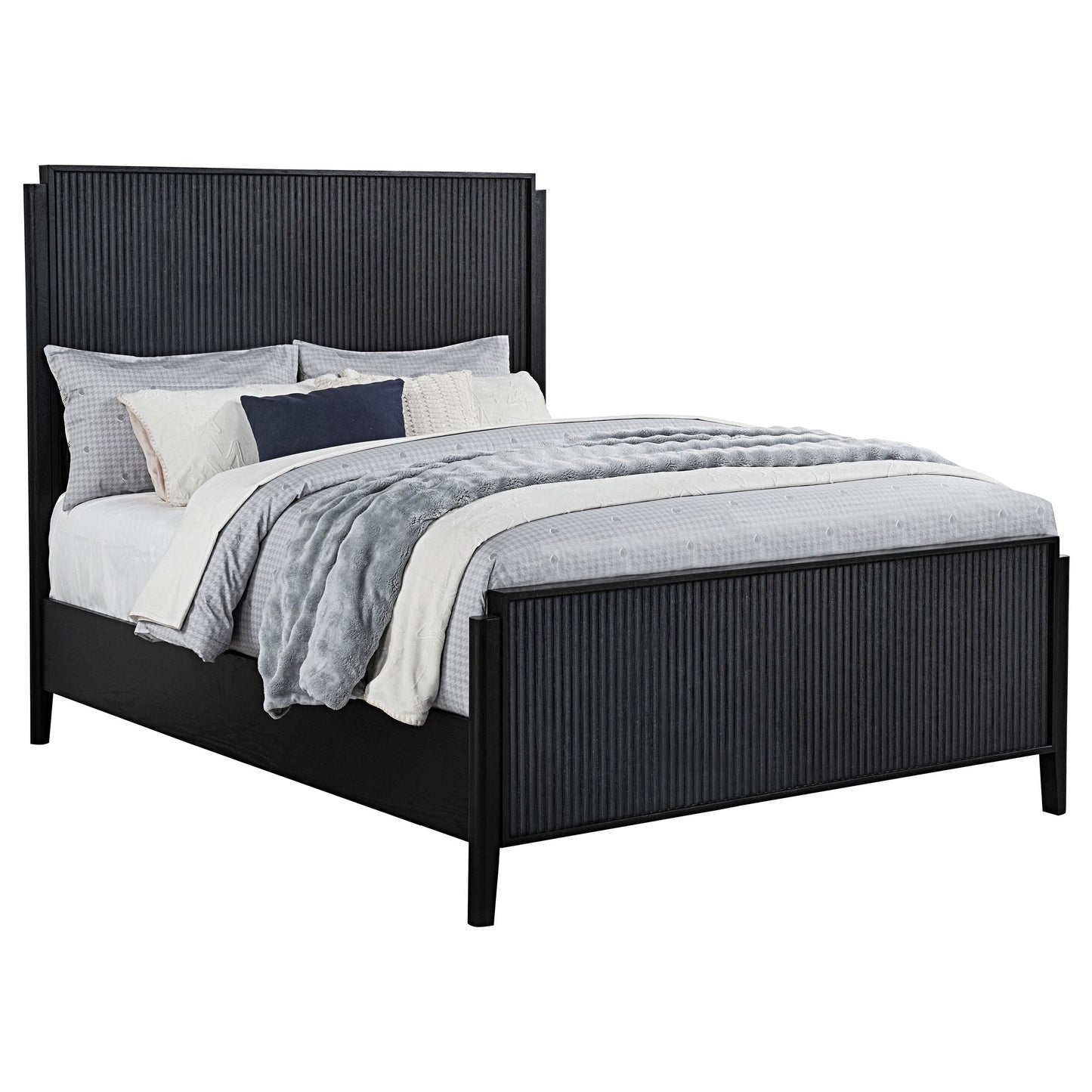 Brookmead Queen Bed in Black - Coaster Furniture