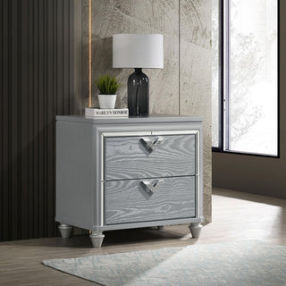 Veronica Nightstand in Light Silver - Coaster Furniture