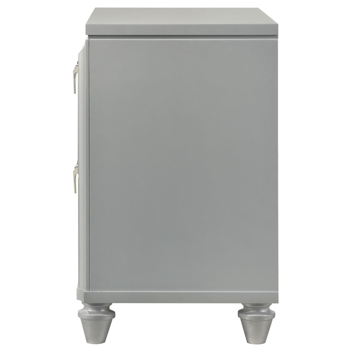 Veronica Nightstand in Light Silver - Coaster Furniture