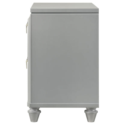 Veronica Nightstand in Light Silver - Coaster Furniture