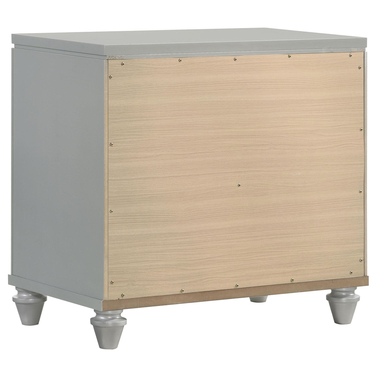 Veronica Nightstand in Light Silver - Coaster Furniture