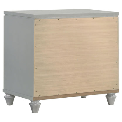 Veronica Nightstand in Light Silver - Coaster Furniture