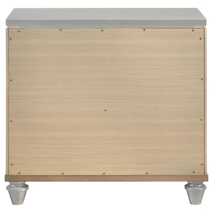 Veronica Nightstand in Light Silver - Coaster Furniture