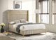 Lucia E King Bed - Beige