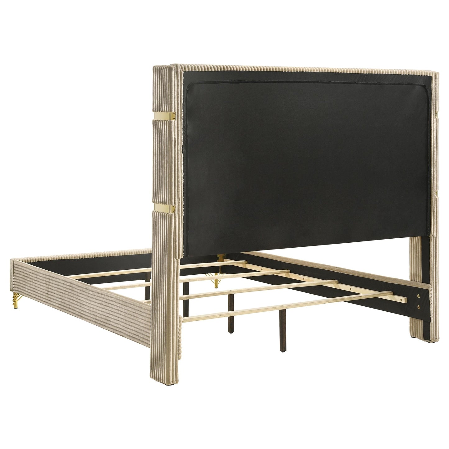 Lucia E King Bed - Beige