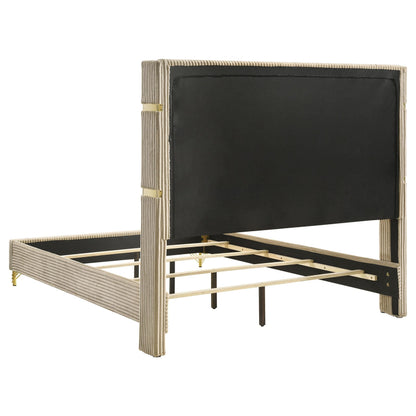 Lucia Queen Bed - Beige