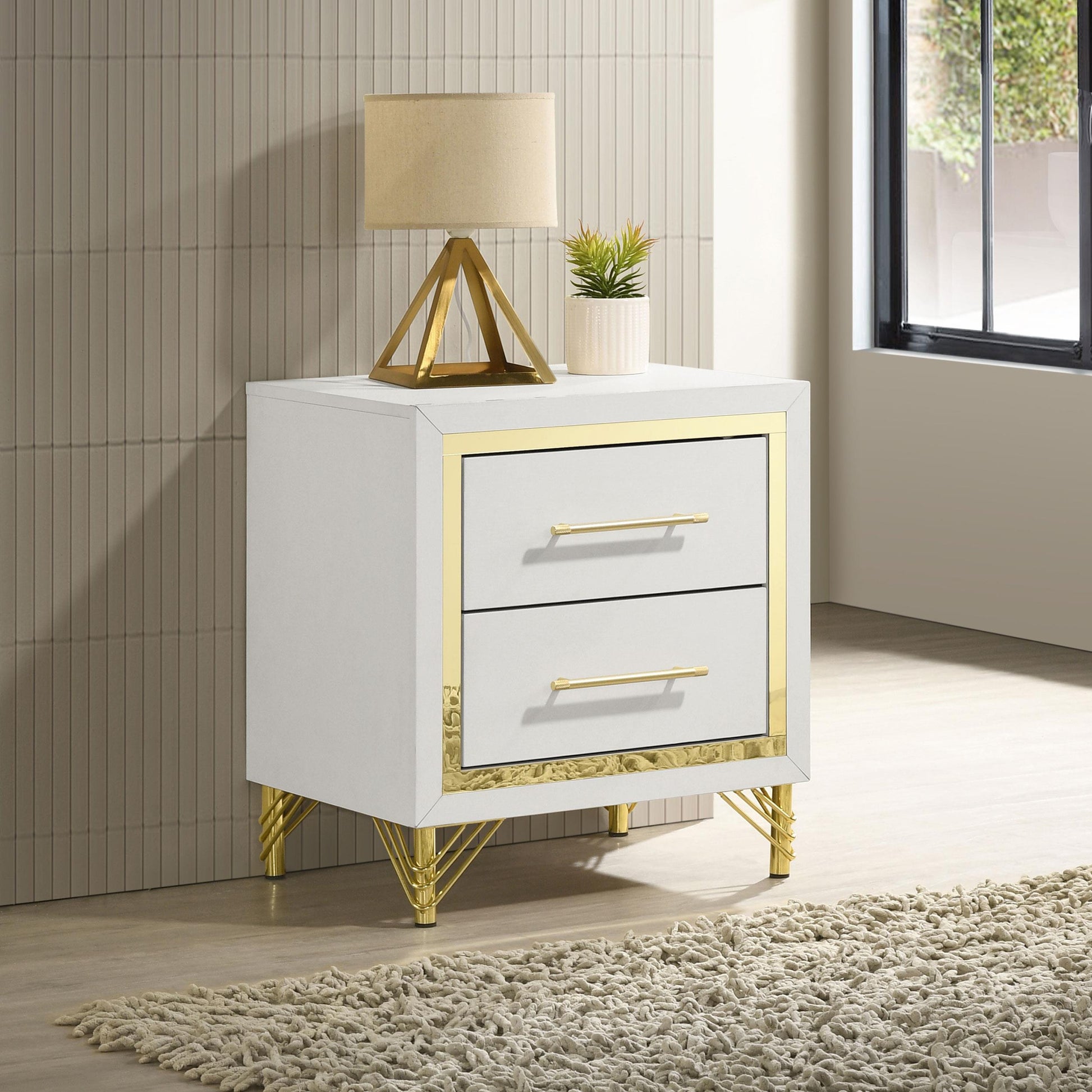 Lucia Nightstand - White