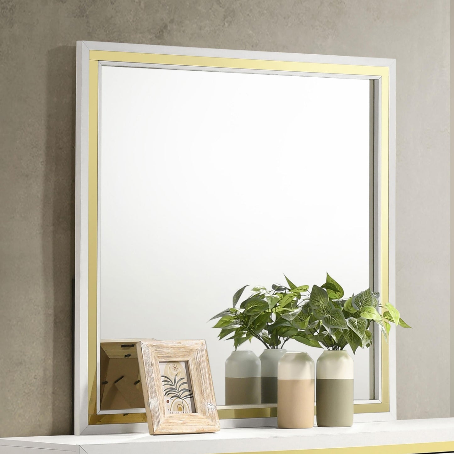 Lucia Dresser Mirror - Beige