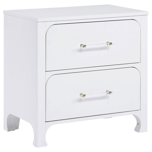 Anastasia Nightstand in Pearl White - Coaster Furniture