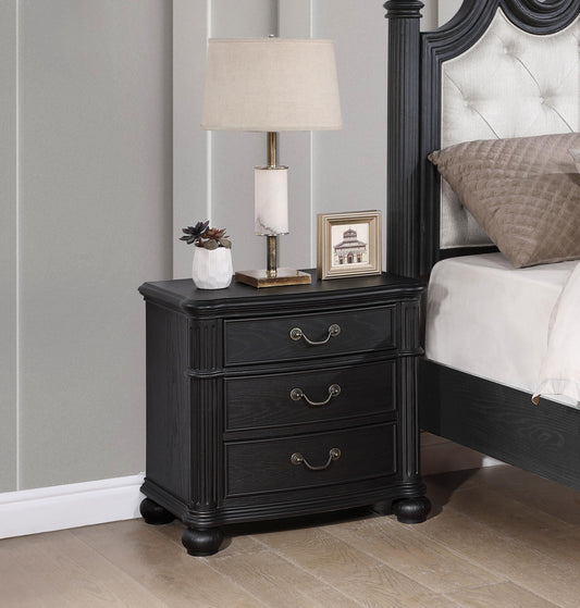 Celina Nightstand in Black - Coaster Furniture