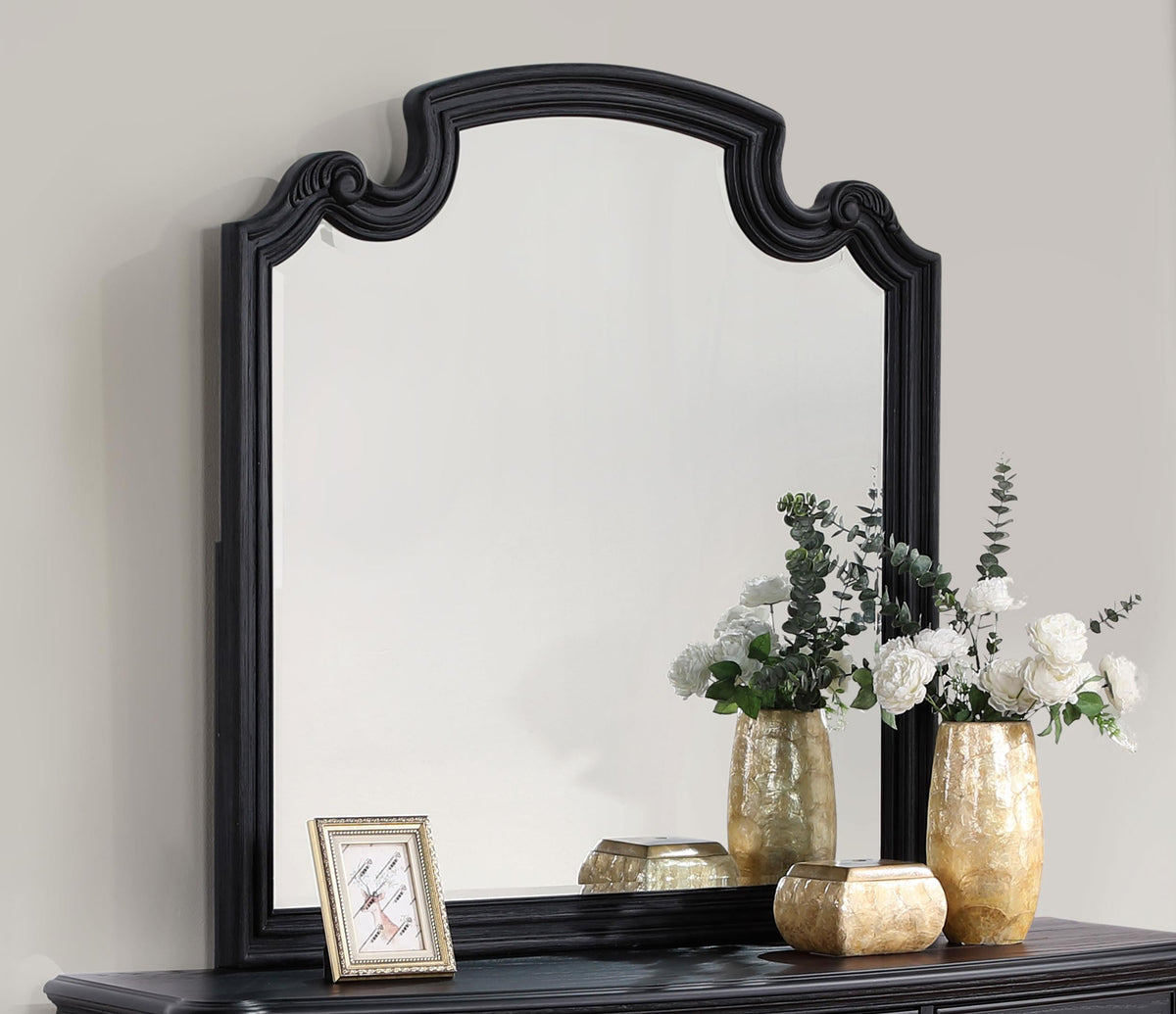 Celina Dresser Mirror in Black - Coaster Furniture