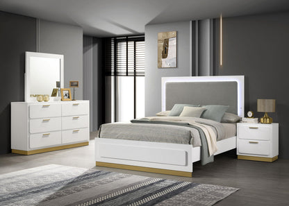 Caraway Bed 4-Piece Set in White