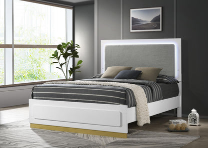 Caraway E King Bed - White
