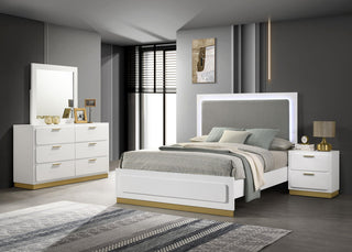 Caraway Bed 4-Piece Set in White