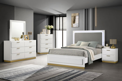 Caraway Bed 5-Piece Set in White