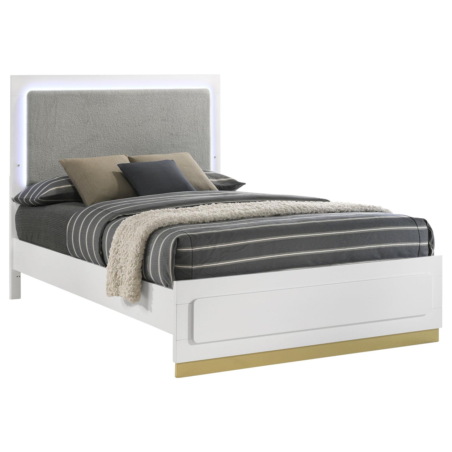 Caraway Queen Bed - White