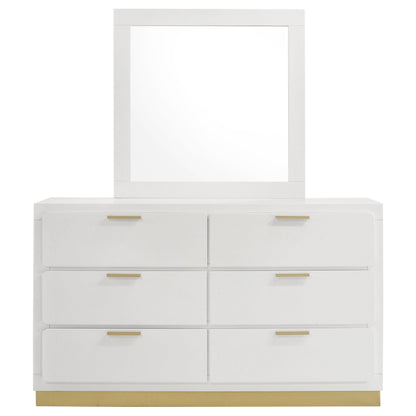 Caraway Dresser With Mirror - White