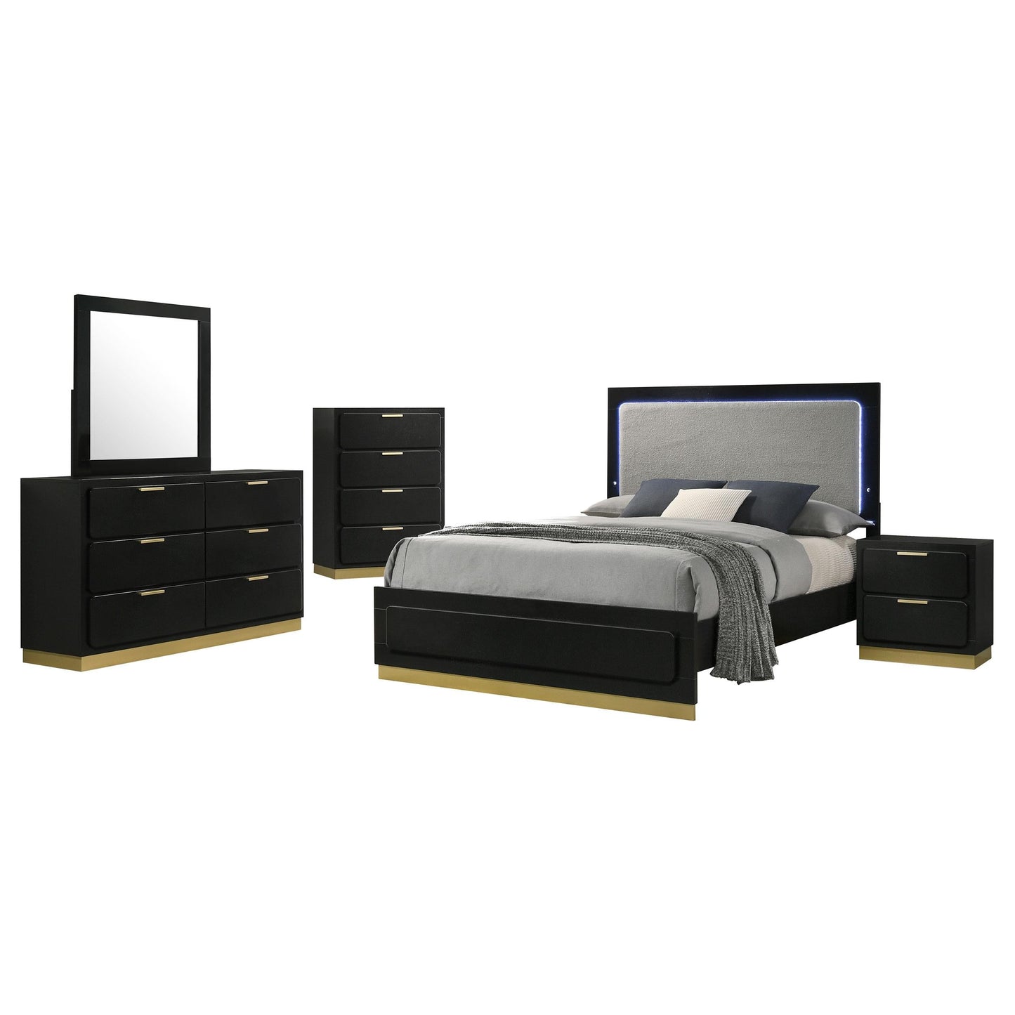Caraway 5-Piece Set in Black