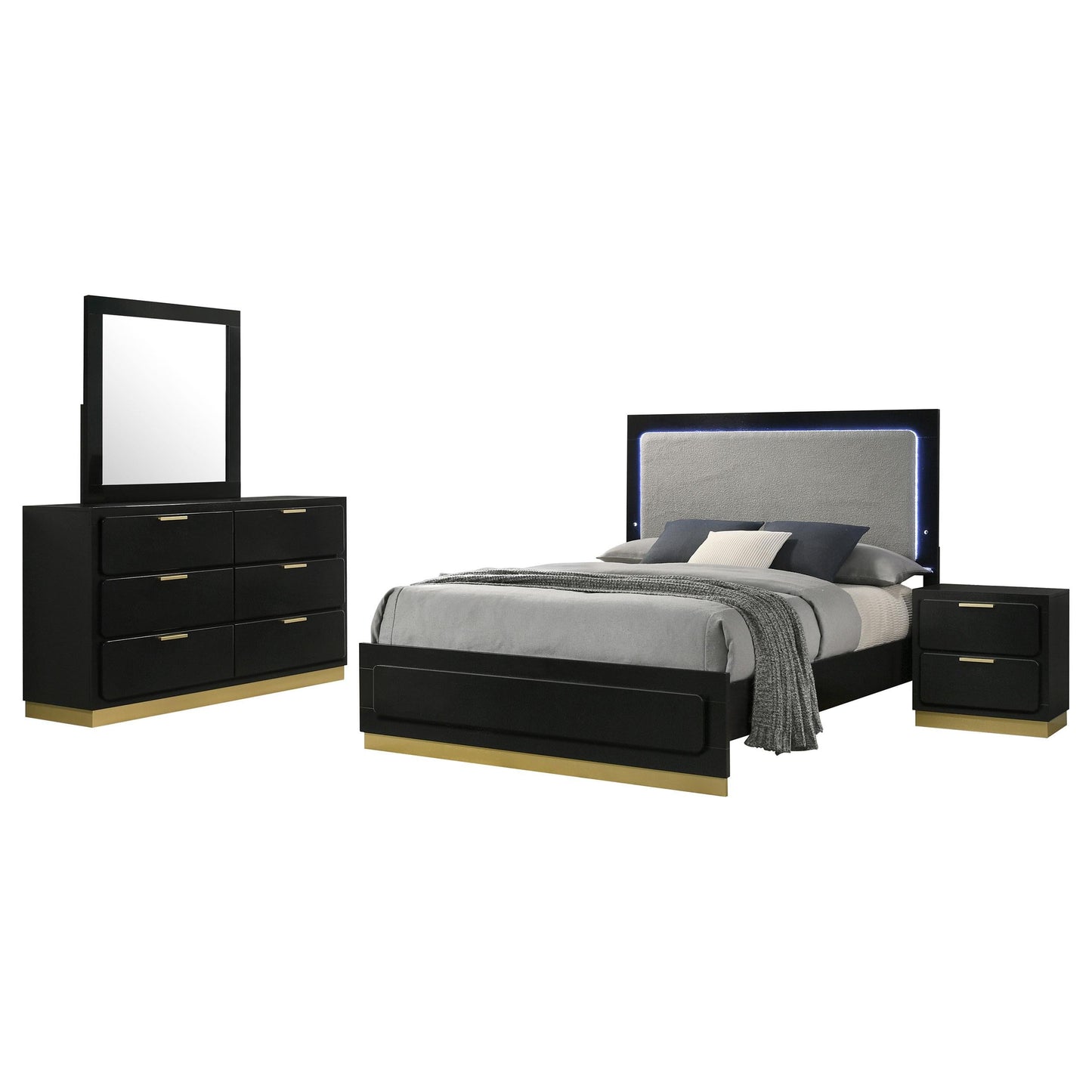 Caraway 4-Piece Set in Black